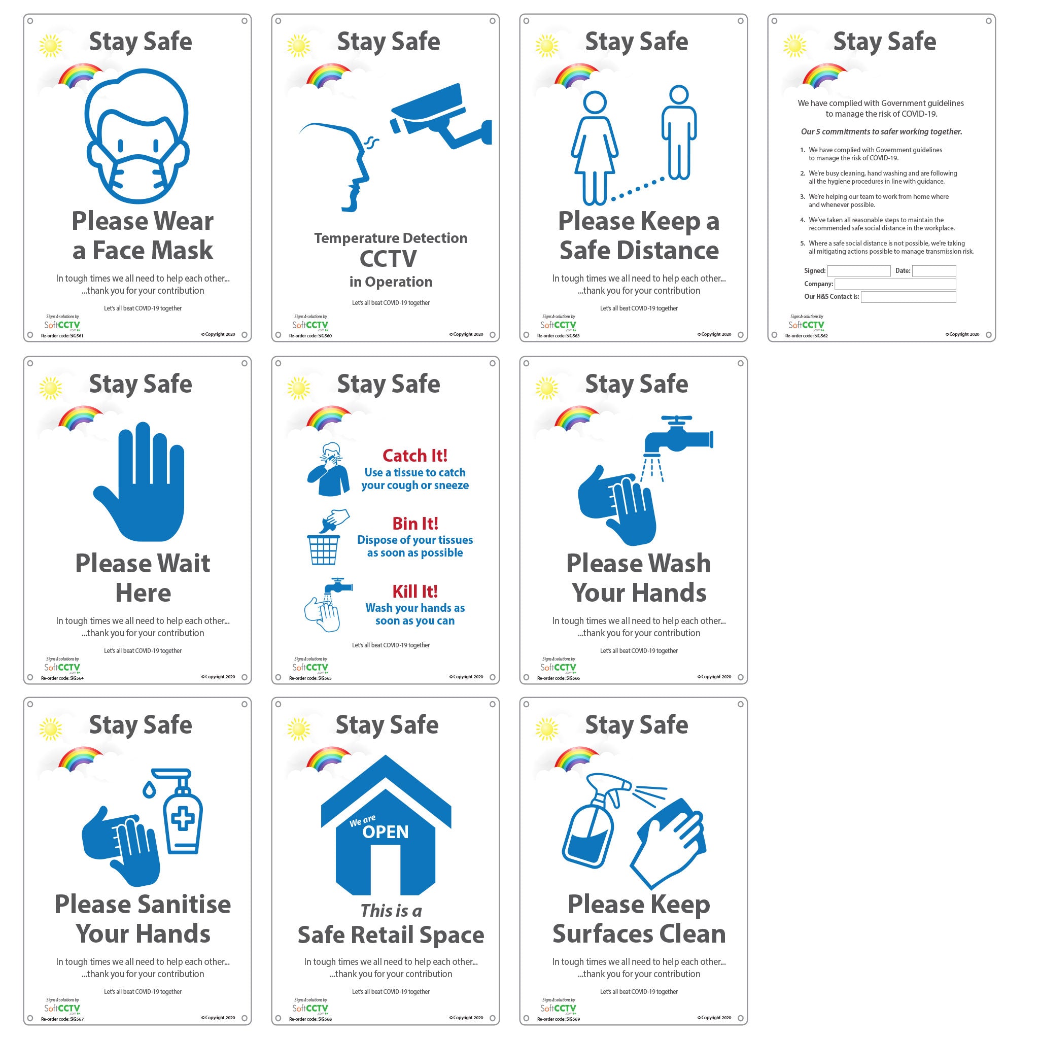 Stay Safe Signs – Cctvbits