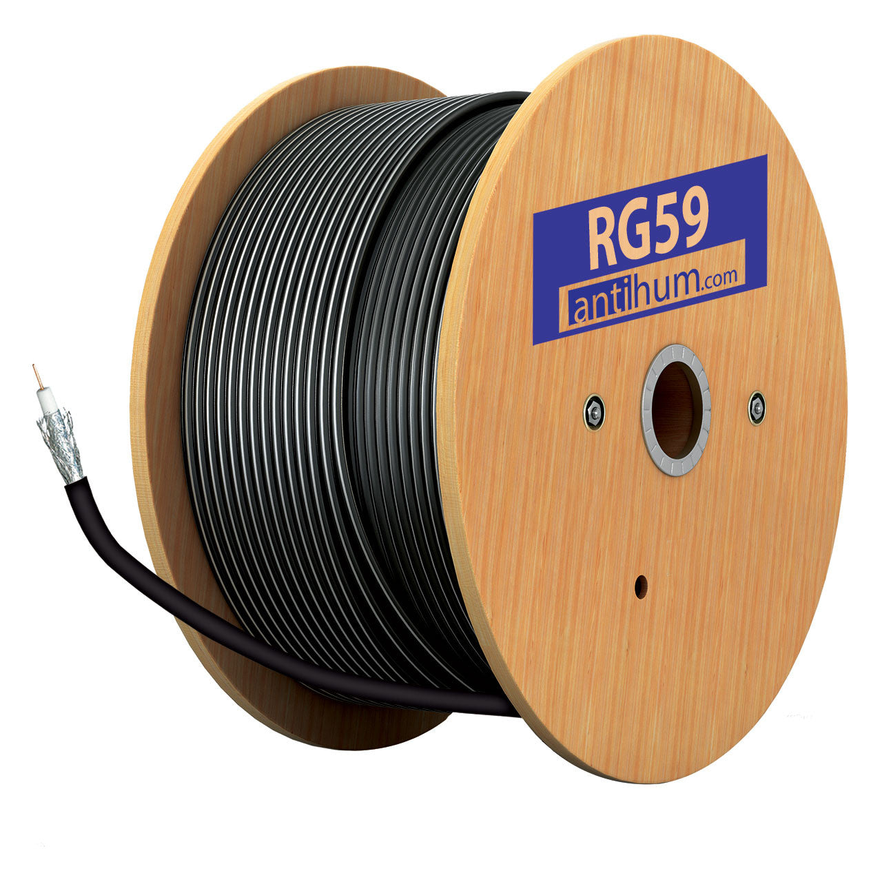 RG59 Co-ax Cable - Mini - 200m Black