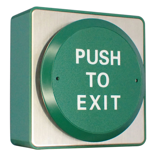 Jumbo Exit Button - 86x86mm - Push To Exit