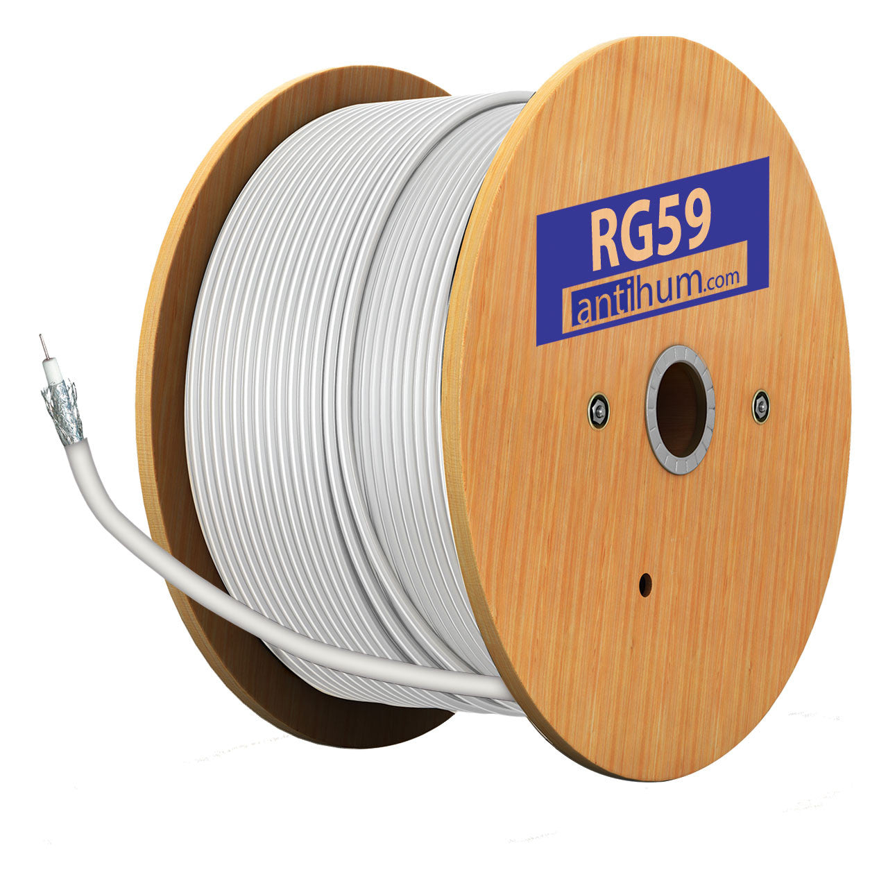 RG59 Co-ax Cable - Standard - 100m White