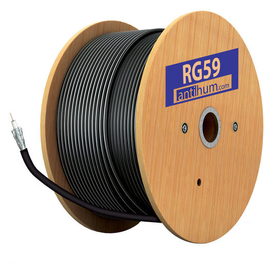 RG59 Co-ax Cable - Standard - 100m Black