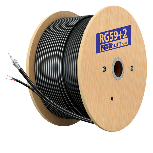 RG59+2 Composite Cable - Standard - 100m Black