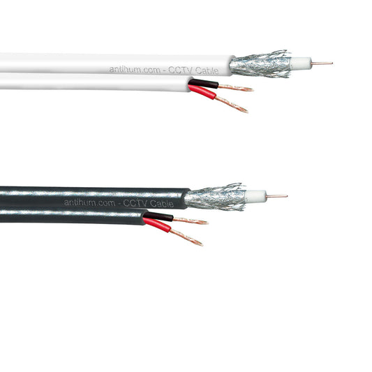 RG59+2 Composite Cable - Standard - 100m White