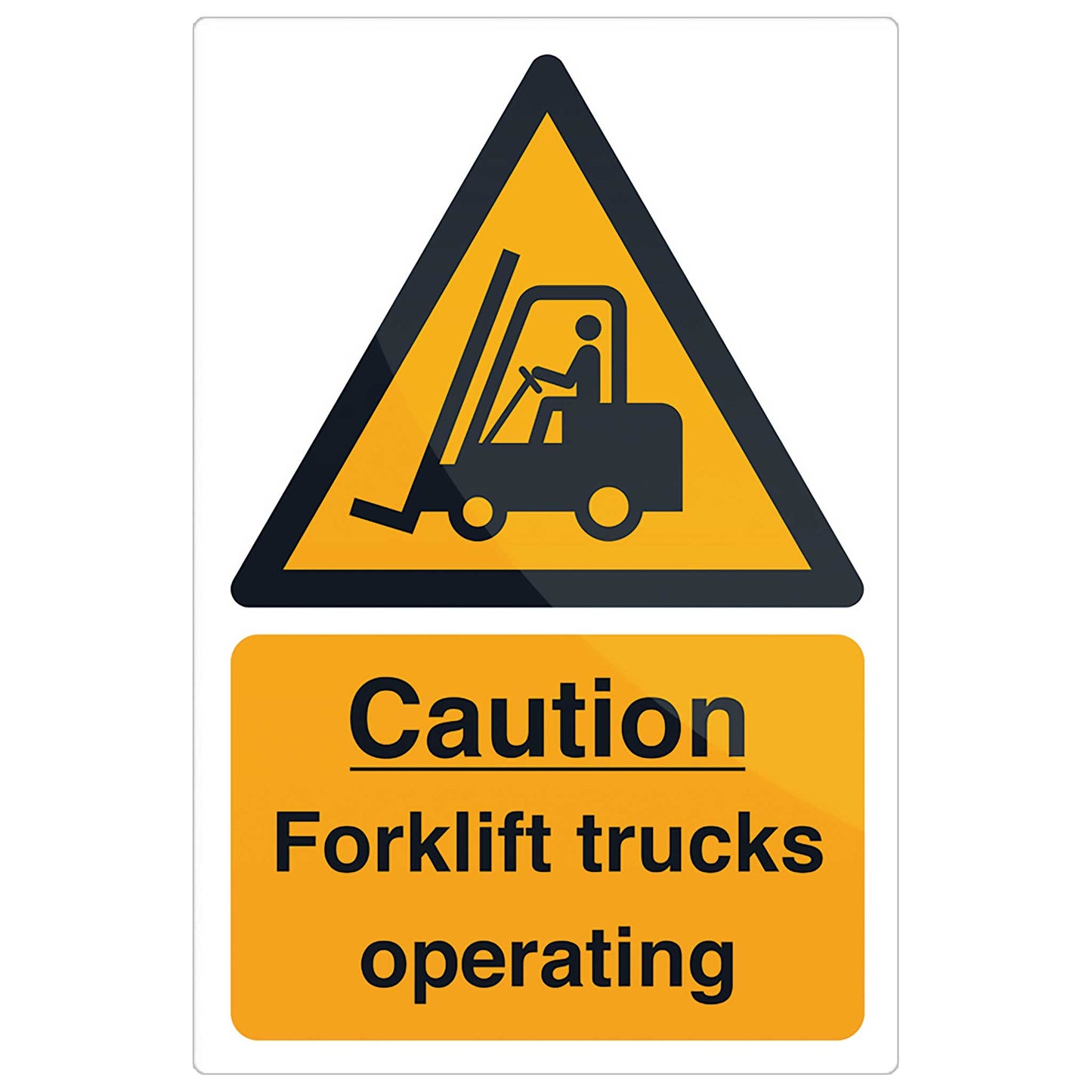 Caution Sign - Forklift Trucks - 300x200mm