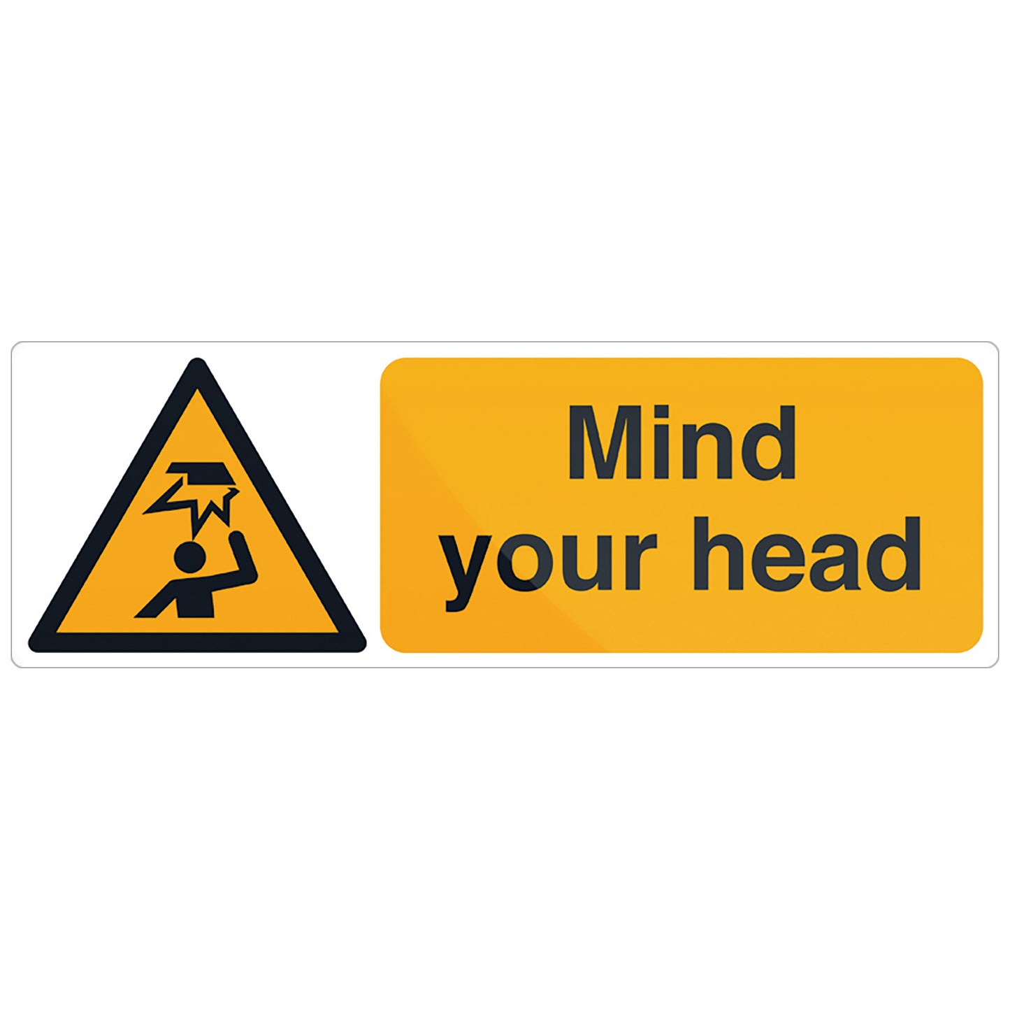 Caution Sticker - Mind Your Head - 100x300mm