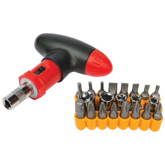 Screwdriver Set - Ratchet T-Handle - 22pc