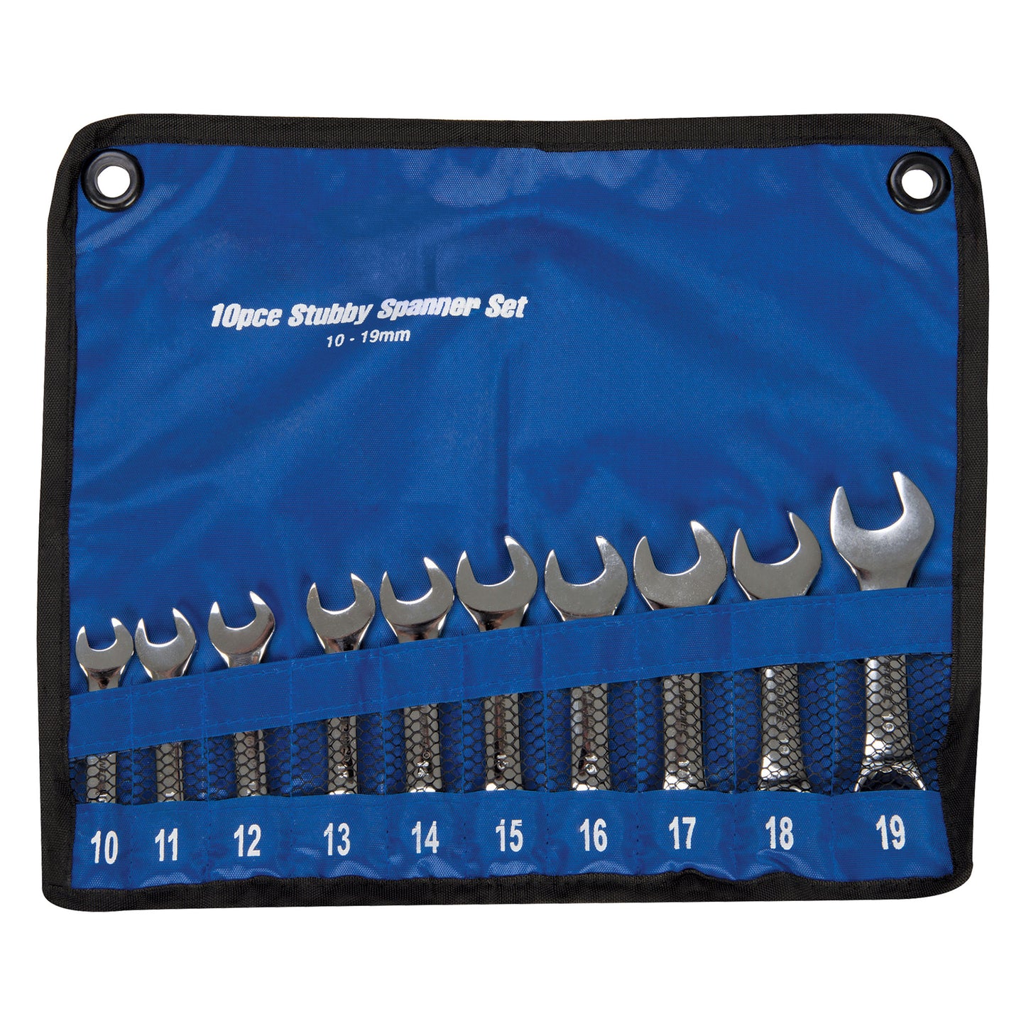 Combination Spanner Set - 10-19mm - Stubby 10pc