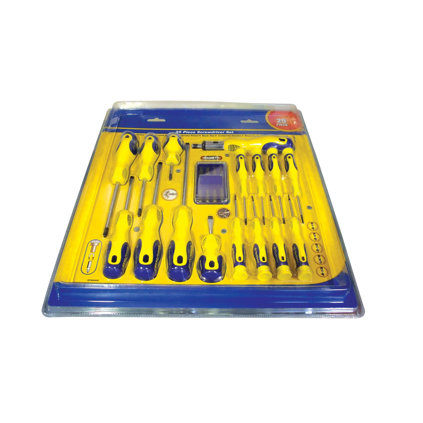 SCREWDRIVER & BIT SET 25PC GOODYEAR